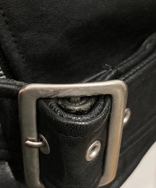 beautiful people（ビューティフルピープル）beautiful people (ビューティフルピープル) UNITED ARROWS (ユナイテッドアローズ) ラムダブルレザーライダースジャケット ブラック サイズ:150の古着・服飾アイテム