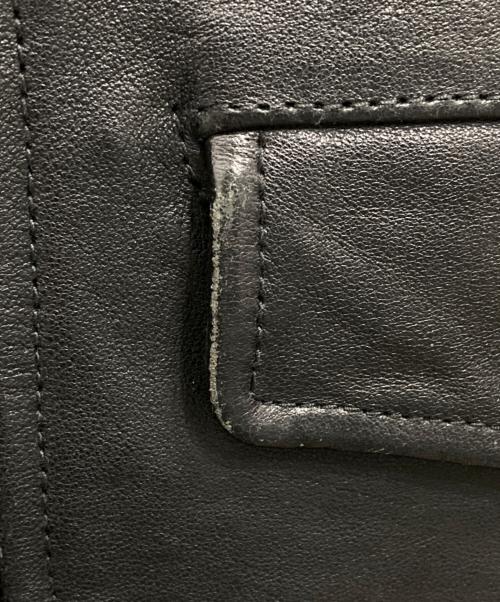 beautiful people（ビューティフルピープル）beautiful people (ビューティフルピープル) UNITED ARROWS (ユナイテッドアローズ) ラムダブルレザーライダースジャケット ブラック サイズ:150の古着・服飾アイテム