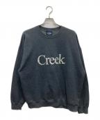 Creekクリーク）の古着「プリントスウェット」｜グレー