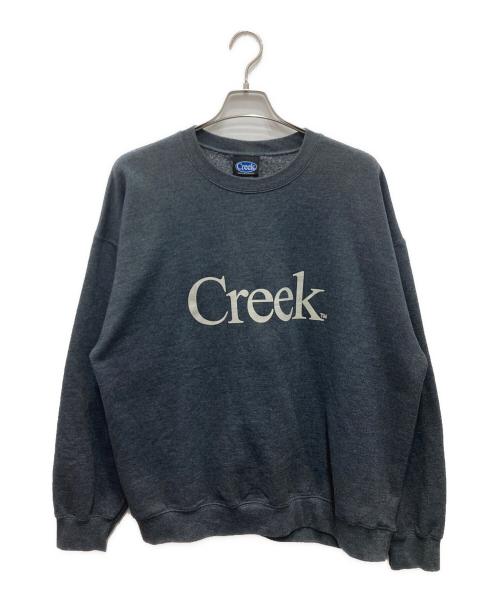 Creek（クリーク）creek (クリーク) プリントスウェット グレー サイズ:XLの古着・服飾アイテム