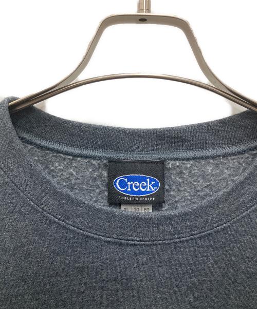 Creek（クリーク）creek (クリーク) プリントスウェット グレー サイズ:XLの古着・服飾アイテム