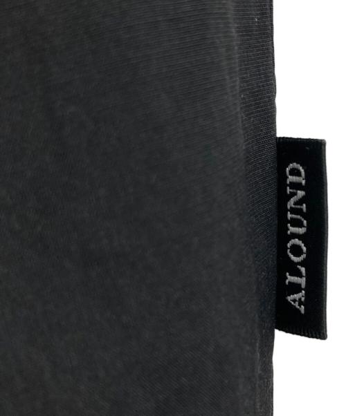 ALOUND（アラウンド）alound (アラウンド) ツータックテーパードナイロンパンツ ブラック サイズ:Mの古着・服飾アイテム