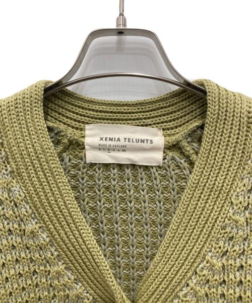 XENIA TELUNTS（キゼニアテルンツ）xenia telunts (キゼニアテルンツ) Bubbly Marium Cardigan カーキ サイズ:2の古着・服飾アイテム