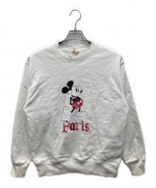 EDIFICE×DISNEY（エディフィス×ディズニー）の古着「ヴィンテージウォッシュ スウェット」｜ホワイト