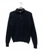 US ARMYユーエスアーミー）の古着「5ボタンコットンニット」｜ブラック