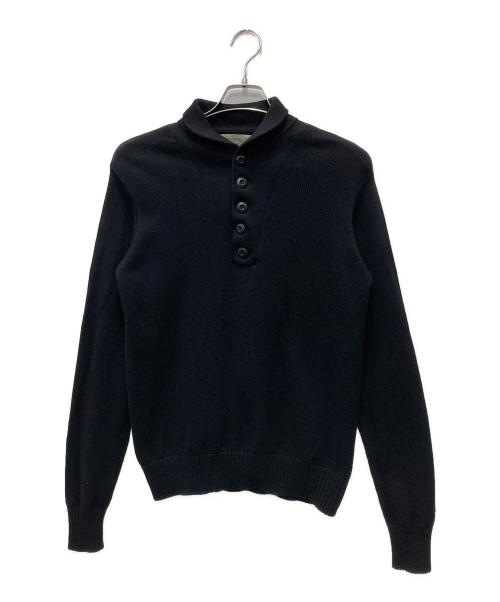 US ARMY（ユーエスアーミー）US ARMY (ユーエスアーミー) 5ボタンコットンニット ブラック サイズ:34の古着・服飾アイテム