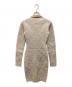 FENDI (フェンディ) Zipped Knit Dress/ジップ ニット ドレス ベージュ サイズ:36 未使用品：35000円