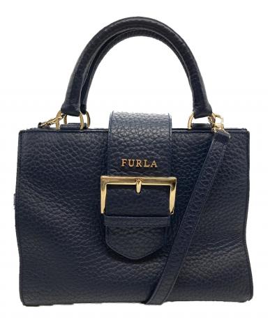 FURLA ショルダーバック　未使用品　保証書付き 中古・古着通販】FURLA (フルラ) 2WAYショルダーバッグ ネイビー