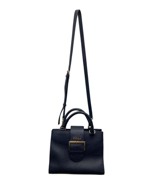 FURLA（フルラ）FURLA (フルラ) 2WAYショルダーバッグ ネイビーの古着・服飾アイテム