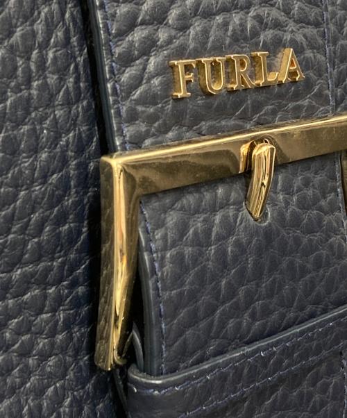 FURLA（フルラ）FURLA (フルラ) 2WAYショルダーバッグ ネイビーの古着・服飾アイテム