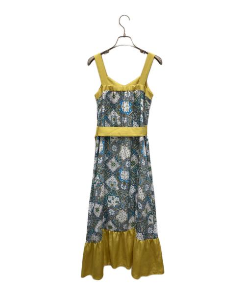 LOVELESS（ラブレス）LOVELESS (ラブレス) サテンジャカードキャミソールドレス マルチカラー サイズ:34の古着・服飾アイテム
