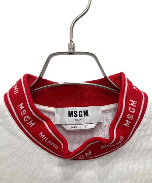 MSGM（エムエスジーエム）MSGM (エムエスジーエム) スウェット レッド×ホワイト サイズ:XSの古着・服飾アイテム