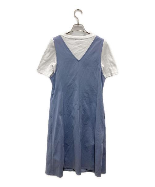 BLUE LABEL CRESTBRIDGE（ブルーレーベルクレストブリッジ）BLUE LABEL CRESTBRIDGE (ブルーレーベルクレストブリッジ) ノースリーブワンピース グレー サイズ:36 未使用品の古着・服飾アイテム