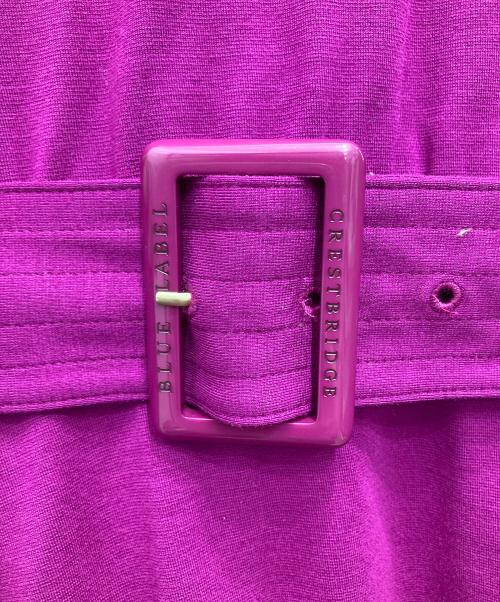 BLUE LABEL CRESTBRIDGE（ブルーレーベルクレストブリッジ）BLUE LABEL CRESTBRIDGE (ブルーレーベルクレストブリッジ) ワンピース パープル サイズ:38の古着・服飾アイテム