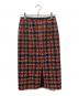 TOMORROW LAND (トゥモローランド) ロイヤルファンシーツイード タイトミディスカート レッド×グリーン サイズ:34：12000円