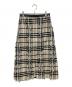 TOMORROW LAND collection (トゥモローランドコレクション) カットタータンチェック トラペーズスカート ベージュ×ブラック サイズ:36：8000円