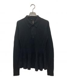 ashlyn（アシュリン）の古着「薄手ニット」｜ブラック