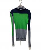 nagonstansナゴンスタンス）の古着「ハイネックロングスリーブ」｜グレー×グリーン