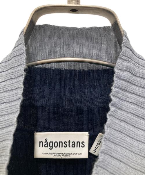 nagonstans（ナゴンスタンス）nagonstans (ナゴンスタンス) ハイネックロングスリーブ グレー×グリーン サイズ:Mの古着・服飾アイテム