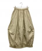 nagonstansナゴンスタンス）の古着「6/4クロス タックバルーンスカート」｜ベージュ