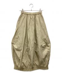 nagonstans（ナゴンスタンス）の古着「6/4クロス タックバルーンスカート」｜ベージュ