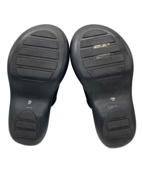 ENFOLD（エンフォルド）ENFOLD (エンフォルド) Floating Sandals/フローティング サンダルズ ブラック サイズ:37の古着・服飾アイテム
