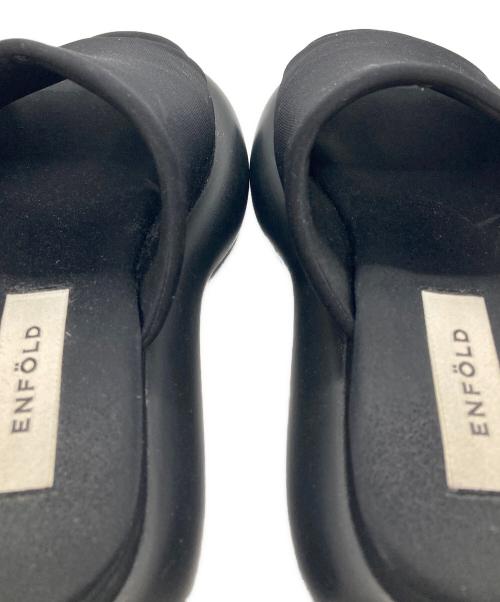ENFOLD（エンフォルド）ENFOLD (エンフォルド) Floating Sandals/フローティング サンダルズ ブラック サイズ:37の古着・服飾アイテム