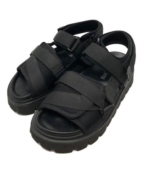 nagonstans（ナゴンスタンス）nagonstans (ナゴンスタンス) チャンキーサンダル ブラック サイズ:24の古着・服飾アイテム