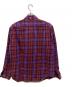Supreme (シュプリーム) plaid flannel shirt パープル×レッド サイズ:M：12000円