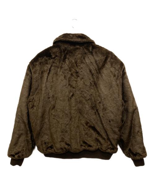 SUPREME（シュプリーム）SUPREME Dickies (ディッキーズ) Reversible Quilted Faux Fur Work Jacket/リバーシブル キルテッド フェイク ファー ワーク ジャケット ベージュ×ブラウン サイズ:Mの古着・服飾アイテム