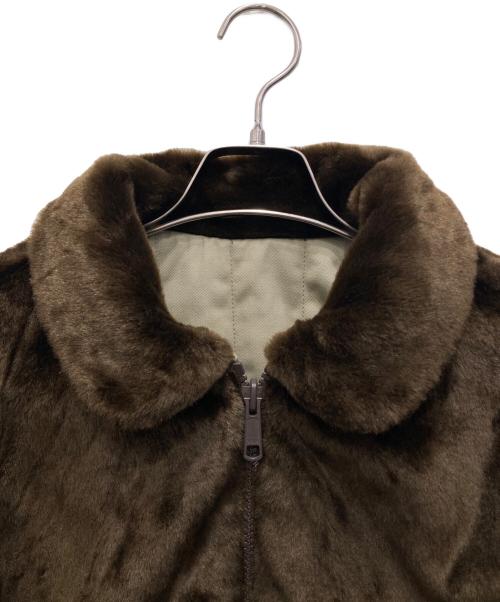 SUPREME（シュプリーム）SUPREME Dickies (ディッキーズ) Reversible Quilted Faux Fur Work Jacket/リバーシブル キルテッド フェイク ファー ワーク ジャケット ベージュ×ブラウン サイズ:Mの古着・服飾アイテム