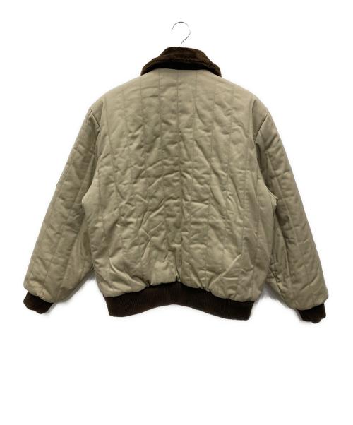 SUPREME（シュプリーム）SUPREME Dickies (ディッキーズ) Reversible Quilted Faux Fur Work Jacket/リバーシブル キルテッド フェイク ファー ワーク ジャケット ベージュ×ブラウン サイズ:Mの古着・服飾アイテム
