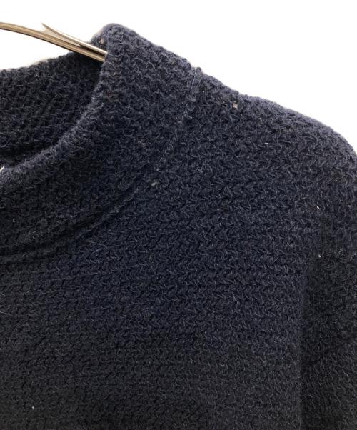 45R（フォーティファイブ・アール）45R (フォーティファイブ・アール) シェットランドニットの908リブモックネックセーター ネイビー サイズ:Lの古着・服飾アイテム
