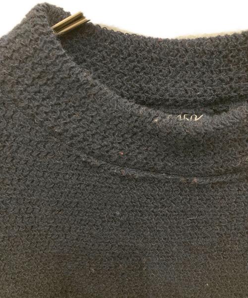 45R（フォーティファイブ・アール）45R (フォーティファイブ・アール) シェットランドニットの908リブモックネックセーター ネイビー サイズ:Lの古着・服飾アイテム