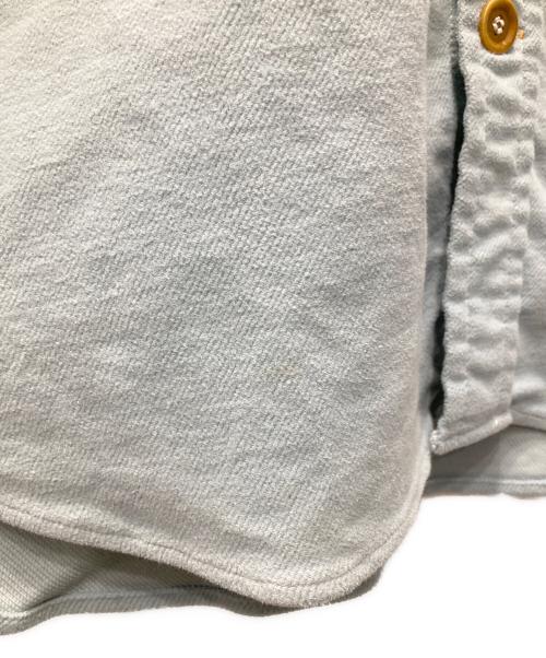 45R（フォーティファイブ・アール）45R (フォーティファイブ・アール) モールサージの908オンザビーチシャツ サックスブルー サイズ:Lの古着・服飾アイテム