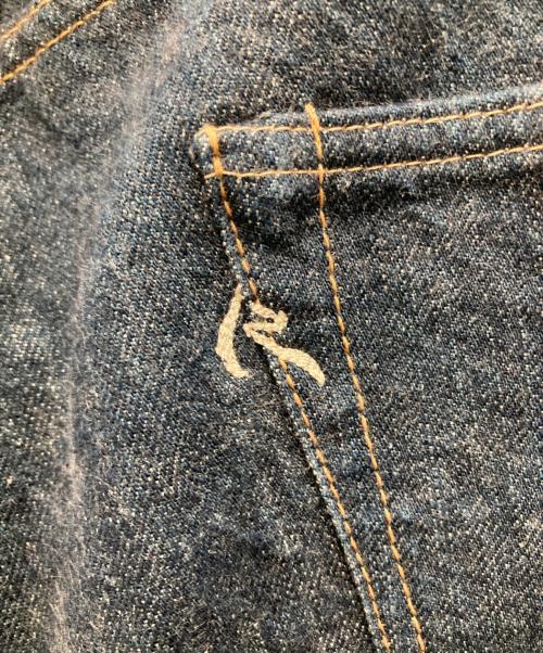 45R（フォーティファイブ・アール）45R (フォーティファイブ・アール) ペイズリーポケット デニムパンツ ブルー サイズ:表記無し(実寸ご確認ください）の古着・服飾アイテム