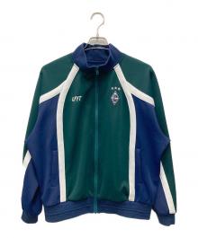 LFYT（エルエフワイティー）の古着「STRIPED JERSEY TRACK JACKET」｜グリーン×ネイビー×ホワイト