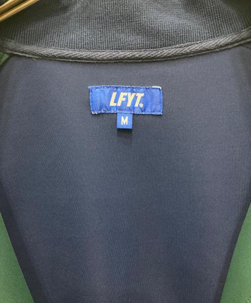 LFYT（エルエフワイティー）LFYT (エルエフワイティー) STRIPED JERSEY TRACK JACKET グリーン×ネイビー×ホワイト サイズ:Mの古着・服飾アイテム