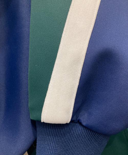 LFYT（エルエフワイティー）LFYT (エルエフワイティー) STRIPED JERSEY TRACK JACKET グリーン×ネイビー×ホワイト サイズ:Mの古着・服飾アイテム