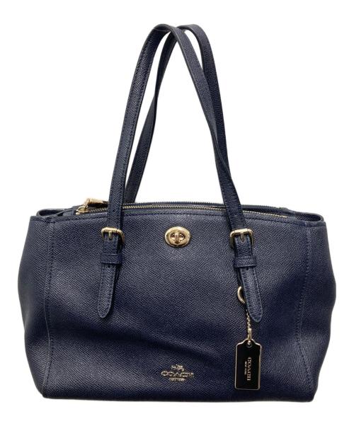 COACH（コーチ）COACH (コーチ) 2WAYショルダーバッグ ネイビーの古着・服飾アイテム