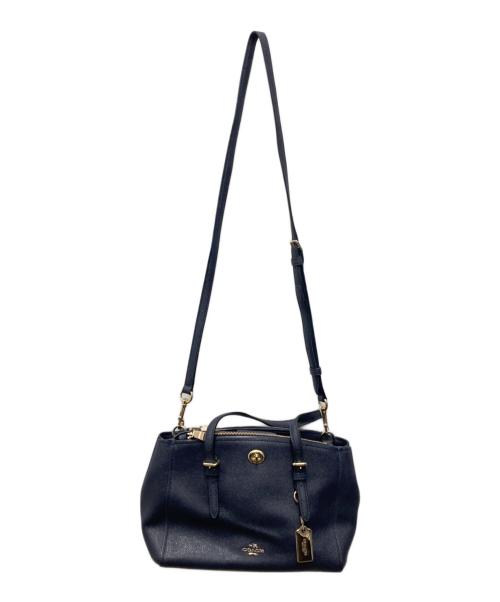COACH（コーチ）COACH (コーチ) 2WAYショルダーバッグ ネイビーの古着・服飾アイテム