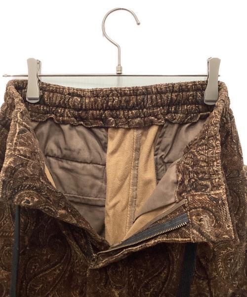 MONKEY TIME（モンキータイム）MONKEY TIME (モンキータイム) PAISLY CD PRINT WIDE 1P EASY ブラウン サイズ:Sの古着・服飾アイテム