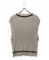 BEAUTY&YOUTH (ビューティーアンドユース) ケーブルチルデンニットベスト ベージュ サイズ:F：4000円