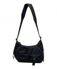 BAICYCLON by Bagjack（バイシクロンバイバッグジャック）の古着「MULTI POCKETS SHOULDER BAG SMALL/マルチ ポケット ショルダー バッグ スモール」｜ブラック