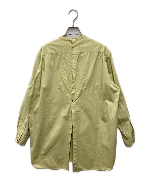 6(ROKU) BEAUTY&YOUTH（ロク ビューティーアンドユース）6(ROKU) BEAUTY&YOUTH (ロク ビューティーアンドユース) PIN TUCK SHIRT/ピン タック シャツ イエロー サイズ:38の古着・服飾アイテム