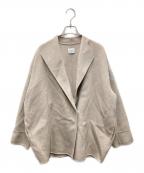 URBAN RESEARCH DOORSアーバンリサーチドアーズ）の古着「ウールリバーミドルガウンコート」｜ベージュ