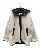 RIVE DROITEリヴドロワ）の古着「フードボアコート」｜ホワイト×ブラック