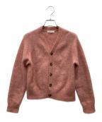 MACPHEEマカフィー）の古着「ストレッチモヘヤ Vネックカーディガン」｜ピンク