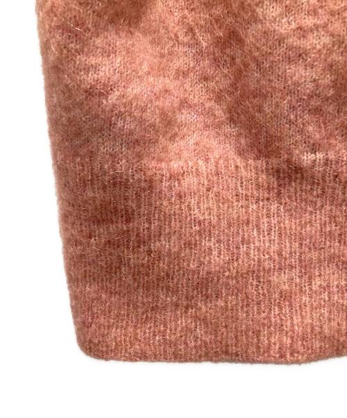 MACPHEE（マカフィー）MACPHEE (マカフィー) ストレッチモヘヤ Vネックカーディガン ピンク サイズ:Ｓの古着・服飾アイテム