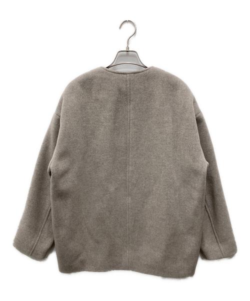 Noble（ノーブル）Noble (ノーブル) MTRカラーレスジップショートコート グレージュ サイズ:36の古着・服飾アイテム